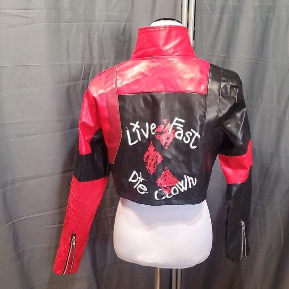 Stylish Red and Black Women's Jacket - Picture 3 of 5